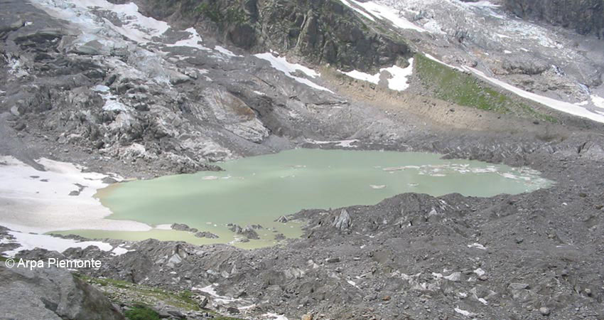 Lago effimero di Macugnaga, Estate 2003