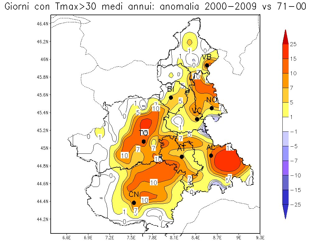 Mappa: Giorni estivi