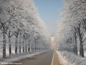Foto strada in inverno
